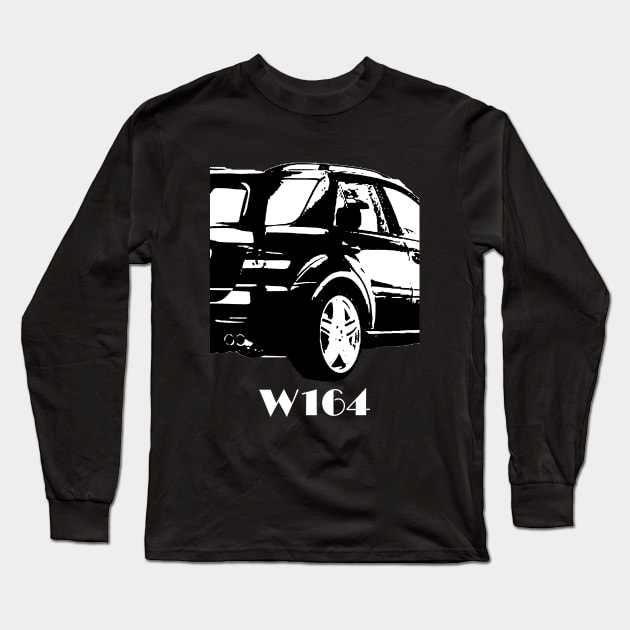 Mercedes W164 ML class design - off road Long Sleeve T-Shirt by WOS